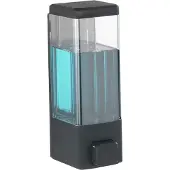 Wenko Desinfektionsmittel-Spender Istres, schwarz, Moderner und handlicher Seifenspender und Desinfektionsspender, Füllmenge: 320 ml