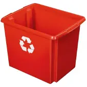 Sunware Aufbewahrungsbox - Kunststoff - 45 Liter - rot - 45 x 36 x 36 cm