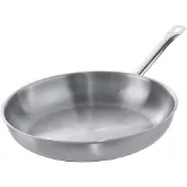 Metro Professional HS-FP28 Bratpfanne, 28 cm max. Durchmesser, Edelstahl, Induktionsherd-geeignet
