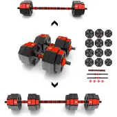 HMS Fitness SGC30 Kurzhantel-Langhantelset 30kg