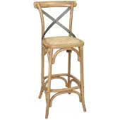 Bolero Barhocker Mit Rückenlehne Eichenholz