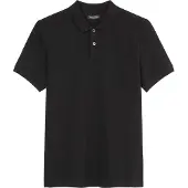 Marc O'Polo Poloshirt , Herren, Gr. XL (54), schwarz, Piqué, Obermaterial: 100% Baumwolle, regular fit hüftlang, Flachstrickbündchen, Shirts Poloshirt, mit dezenter Logostickerei
