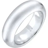 Elli Silberring PREMIUM "Ring Bandring 925 Sterling Silber" Gr. 56, silber, Fingerringe, Damen, 56, Silber 925 (Sterlingsilber), Silberring