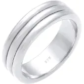 Elli Partnerring PREMIUM "Ring Paarring Drei Ringe Trauring Hochzeit 925 Silber" Gr. 54, silber, Fingerringe, Damen, 54, Silber 925 (Sterlingsilber), Partnerring