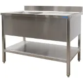 Saro Spültisch 2 Becken, Links - B 1800 X T 600 Mm