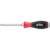 Wiha Schraubendreher SoftFinish Pozidriv mit durchgehender Sechskantklinge und massiver Stahlkappe - 03246