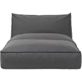 Blomus Bett STAY coal, Kunstfaser, Kunststoff, Stahl pulverbeschichtet, Dark Grey, 62007