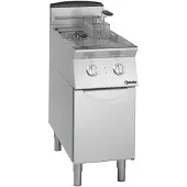 Bartscher Fritteuse 700, B400, 2x8L, Fritteuse mit zwei 8-Liter Becken, 1 Stück