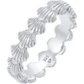 Elli Silberring "Ring Bandring Muscheln Maritim Beach Look 925 Silber" Gr. 60, silber, Fingerringe, Damen, 60, Silber 925 (Sterlingsilber), Silberring