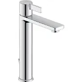 Duravit Waschtisch-Einhebelmischer L D-Neo m Zugst.-Ablaufgarn., Ausl. 139mm, chrom