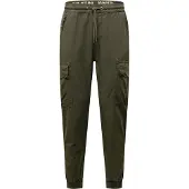 Alpha industries Jogginghose "Ripstop Jogger", Herren, Gr. L, Normalgrößen, grau (grauschwarz), Obermaterial: 100% Baumwolle. Futter: 100% Baumwolle, Hosen Jogginghose