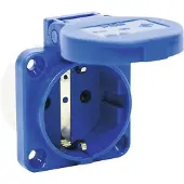 Pce CEE-Schutzkontaktsteckdose 16A IP54 3-polig blau