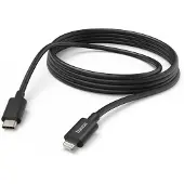 Hama 00187274, 3 m, Lightning, USB C, Männlich, Männlich, Schwarz