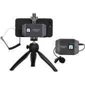 Comica UHF 6-Kanal Mini&Flexibles Funkmikrofon mit abnehmbarem normalen Griff