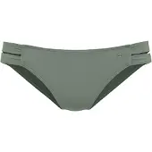 s.Oliver Bikini-Hose "Spain", Damen, Gr. 32, N-Gr, grün (oliv), Microfaser, Microfaser, unifarben, Badehosen Bikini-Hose, mit Seitenbändern