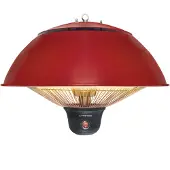 Trotec Design-Deckenheizstrahler IR 1510 SC Infrarotheizer Halogen-Infrarotröhre mit 3 Heizstufen: 500 W / 1.000 W / 1.500 W