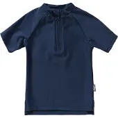Sterntaler Badeanzug "Badeshirt kurzarm uni", Kinder, Gr. 114, Einheitsgröße, blau (marine), Obermaterial: 82% Polyamid PA. 18% Elasthan EL., Badeanzüge Badeanzug