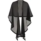 Bonprix Schal "Poncho-Schal" leicht durchscheinend, lässiger Überwurf, Poncho-Schal, Stola