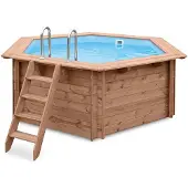 Interline Holzpool Bali 8-Eck 355cm, 50700214