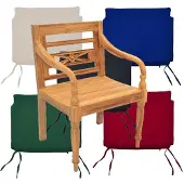Lestix International Sitzauflage 45 cm x 42 cm für Gartenstuhl Aoste TS-2010 - grün