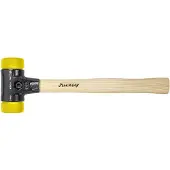 Wiha Schonhammer Safety mittelhart/mittelhart mit Hickory-Holzstiel, Rund-Schlagkopf 60 mm