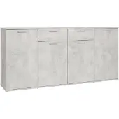 vidaXL Sideboard Betongrau 160x36x75 cm Holzwerkstoff