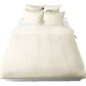 De Witte Lietaer bettbezug Zygo 200x200 cm Baumwolle elfenbeinweiß