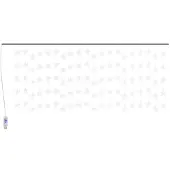 vidaXL LED Sternenvorhang Lichterkette 500 LED Kaltweiß 8 Funktionen