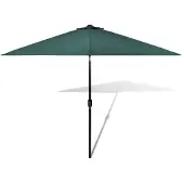 vidaXL Sonnenschirm Gartenschirm Strandschirm Sonnenschutz Grün