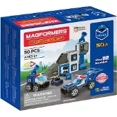 Clics Toys Magformers Magnetset, das erstaunliche Polizeiset