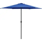 vidaXL Sonnenschirm mit Aluminium-Mast 270x246 cm Azurblau