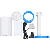VD Home Furnishing Pool Einhängeskimmer und Pumpe mit Adapter 16 cm Kunststoff