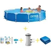 Intex Frame Pool Rund - 366x76 cm - 4-teilig S21334