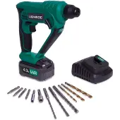 Vonroc Akku-Bohrhammer 20V - 4.0Ah | Inkl. Akku und Ladegerät