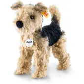 Steiff Kuscheltier Welsh Terrier Terri Plüschhund goldbraun-schwarz 26 cm