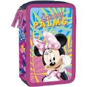 Derform Minnie Maus Federtasche gefüllt Federmäppchen Stifte Etui Federmappe Minni Mouse