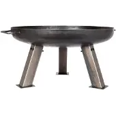 La Hacienda Pittsburgh Firepits, Freistehende Feuerstelle, offen, Brennholz, Schwarz, Draußen, Rund