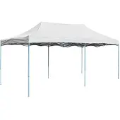 vidaXL Profi-Partyzelt Faltbar 3 x 6 m Stahl Weiß