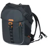 Basil Miles Tarpaulin Fahrradrucksack Nordlicht 17l schwarz 2023 Gepäckträgertaschen