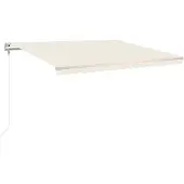 vidaXL Markise Automatisch Einziehbar 450x300 cm Creme