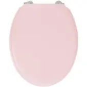 Gelco DESIGN Dolce WC-Sitz – Edelstahlscharniere – Formholz – Kristallrosa