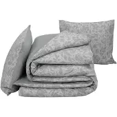 De Witte Lietaer bettbezug Lea240 x 220 cm Baumwolle grau