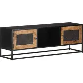 vidaXL TV-Schrank 120x30x40 cm Raues Mangoholz