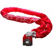 Starry Chainlock Citycat mit Nylonüberzug 1500 x 12,5 mm rot