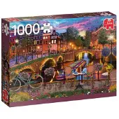 Jumbo Premium Collection Die Grachten von Amsterdam - 1000 Teile, 1000 Stück(e), Landschaft, 12 Jahr(e)