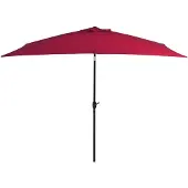 vidaXL Sonnenschirm mit Metall-Mast 300x200 cm Bordeauxrot