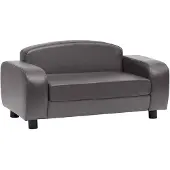 vidaXL Hundesofa Grau 80x50x40 cm Kunstleder