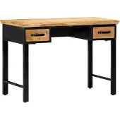 vidaXL Schreibtisch 110 x 50 x 76 cm Mangoholz Massiv