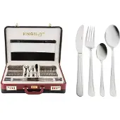 KINGHOFF Besteck 72 Elem. Glanz Kh-Koffer 3509