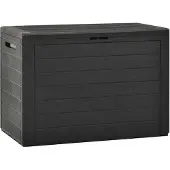 vidaXL Gartentruhe Anthrazit 78x44x55 cm